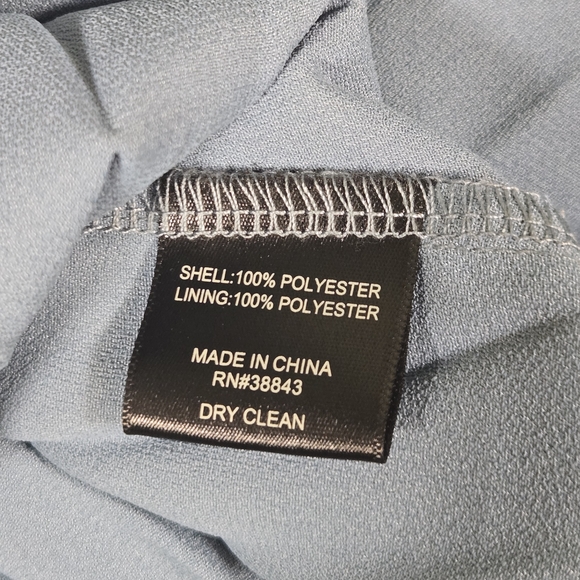 Sam Edelman Asymmetrical Blue Pleated Dress - Picture 12 of 12